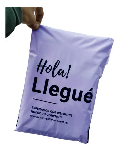 Bolsas E-commerce Envios Inviolable 30x45 Hola Llegue X100