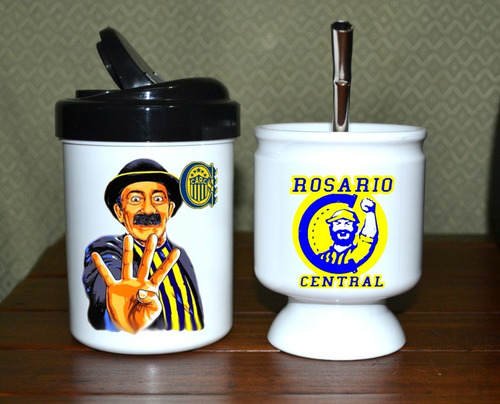 Mate + Yerbera + Bombilla // Rosario Central
