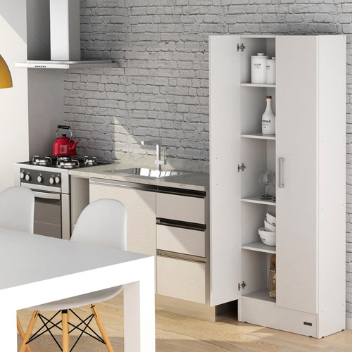 Despensero Organizador Mueble De Cocina Mosconi 1,80 Mts. Color Blanco