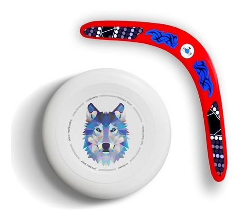 Boomerang Voodoo Aboriginal +  Frisbee Profesional Ultimate