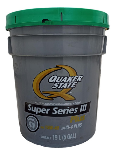 Cubeta Aceite Quaker State Sae 15w40 Cl-4 Plus 19l Diesel 