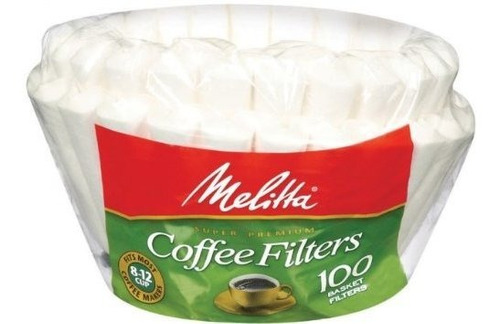 Filtros Desechables - Melitta ******* Count 8 To 12 Cup Whit