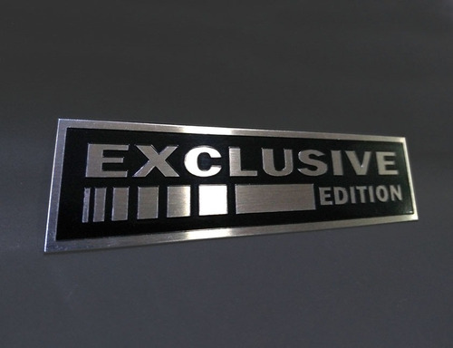 Kit Emblema Exclusive Edition Black Edition Vw Moto 2 Unids