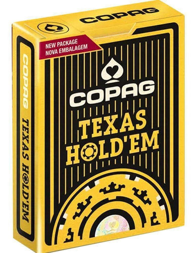 Baralho Copag Texas Hold'em Original Preto Oferta