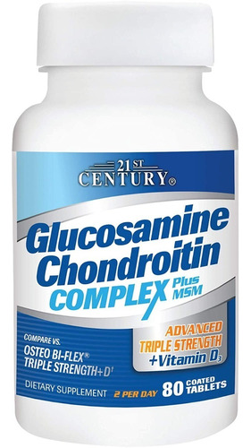 21st Century Glucosamina - 80 Tabs - Unidad a $4071