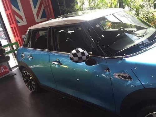 Aa 2 Tapas De Espejo Lateral A Cuadros Para Mini Cooper