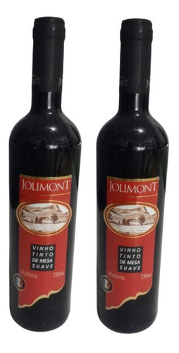 Kit 2 Vinho Tinto De Mesa Suave 750ml Vinícola Joulimont