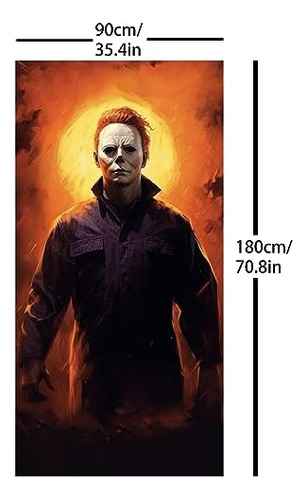 Banner De Terror Decoraciones De Puerta De Halloween, Cubier