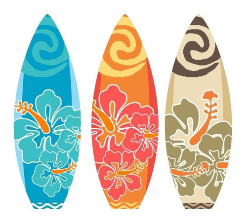 Imagem 1 de 2 de 3 Prancha Moana Hawai Surfe Tropical Festa Totem Display Mdf