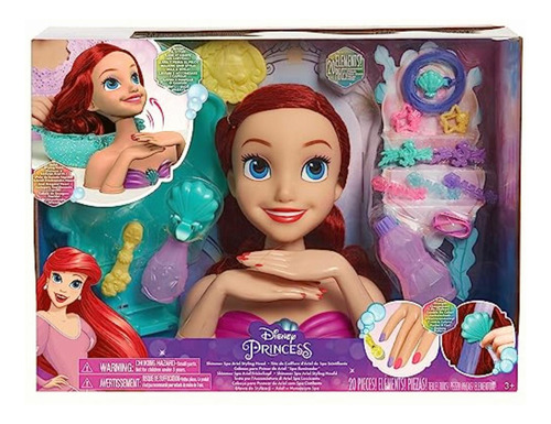 Just Play Disney Princess Shimmer Spa Ariel Styling Head