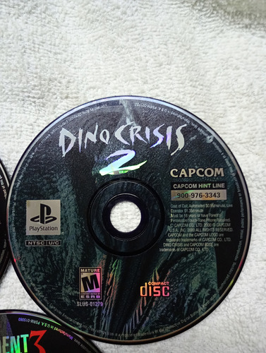 Dino Crisis 1 Y 2 Más Residen Evil 3 Demo Con Detalles (Usado)