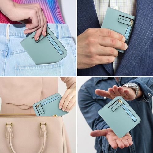 Cartera Mujer Pequeño Con Rfid Bloquea, Mini Monedero 2024