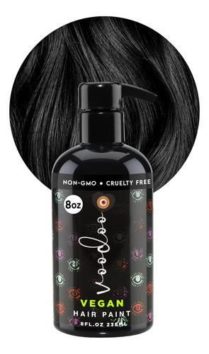 Voodoo - Tinte Negro Misterioso Para El Cabello, 8 Onzas, Ve