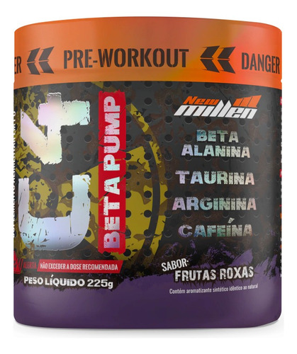 C4 Beta Pump 225g Pré Treino Grow Thisoldi Orig - New Millen Sabor Frutas Roxas