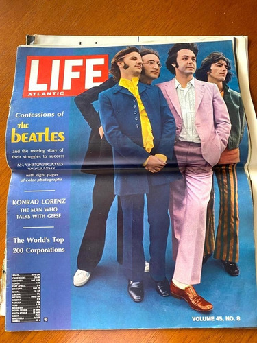 Revista Beatles Life 1968 Importada Frete Grátis