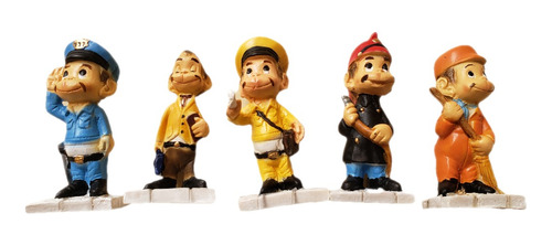5 Figuras Personajes Cantinflas De Resina Coleccionables 01
