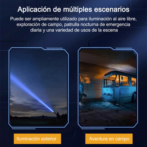 2pzs Monstruo Tres Ojos Mini Linterna Tactica Ultra Potente Lámpara Táctica Led , Led Linterna Ultra Potente, Tiger