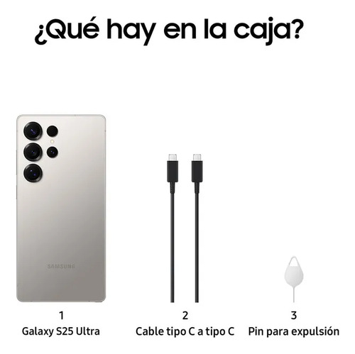 Samsung Galaxy S25 Ultra 512gb Gray 12gb Ram - Nuevo Sellado Gris
