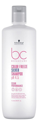 Shampoo Bc Clean Color Freeze Silver Ph 4.5 Schwarzkopf 1l