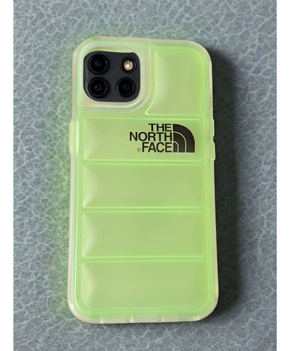 Funda Case Protector Para Iphone The North Face Uso Rudo Verde Lima Iphone 11