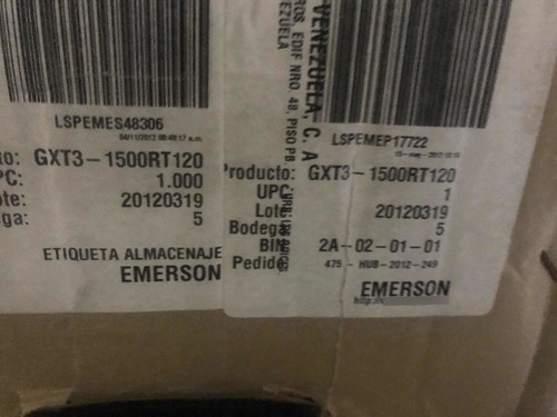 Ups Emerson Liebert Gxt3 1500rt 1.5 Kva