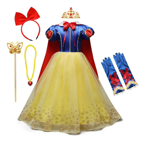 Hoizosg Vestido De Princesa Para Niñas Pequeñas Blancanieves