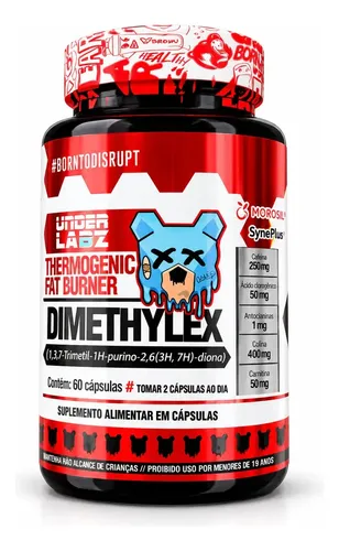 Dimethylex 60 cápsulas Under Labz - Termogênico sem sabor