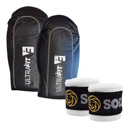 Imagen 1 de 4 de Kit De Boxeo Sport Maniac Guantin + Venda De Box