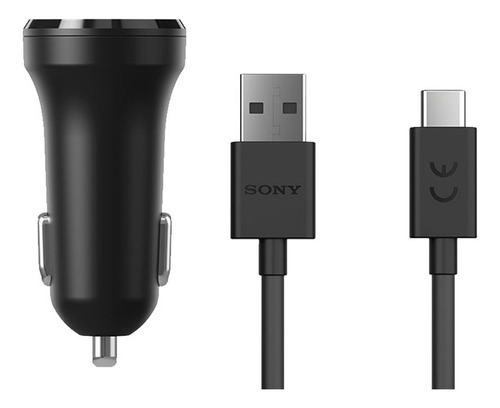 Cargador De Coche Sony An430 12w 2 Puertos Cable Usb Tipo C