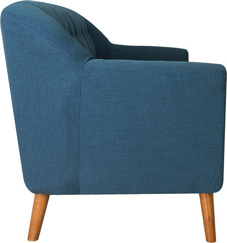 Imagen 4 de 6 de Sillones Sillon Tela Sofa 3 Cuerpos Azul Living Divino