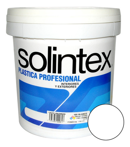 Imagen 1 de 1 de Pintura Caucho Prof 4gl Blanco Solintex