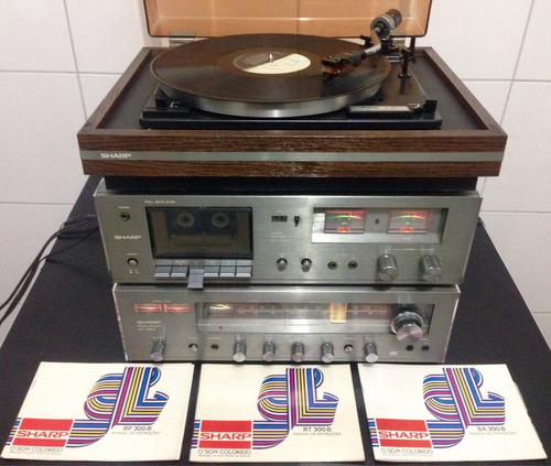 Som System Modulado 3x1 Sharp Sms 300b Vintage/revisado/top (Usado)
