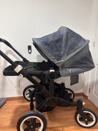 Carriola Bugaboo Donkey X Diesel / Twin Azul Acero Negro (Usado)
