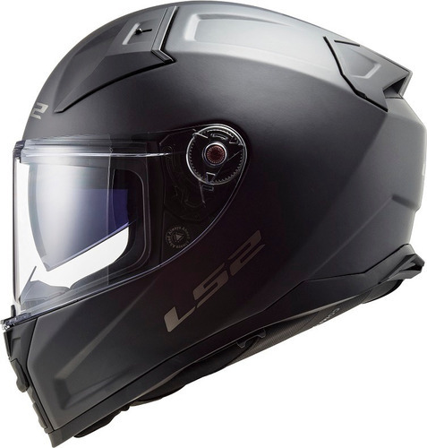 Capacete Ls2 Vector Ii Ff811 Preto Fosco Tricomposto Moto Desenho Monocolor Tamanho do capacete 56