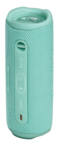 Bocina Portátil Jbl Flip 6 Bluetooth Aprueba De Agua Color Turquesa