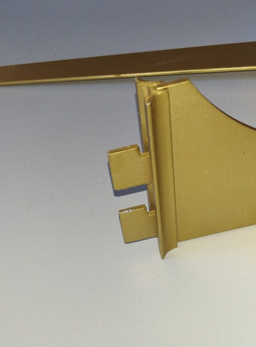 Pie De Amigo Para Cremallera Aluminio Dorado (Usado)