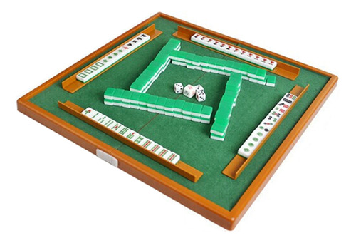 Mesa Mahjong Family Set De Entretenimiento Plegable