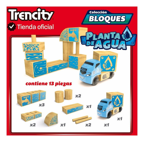 Imagen 4 de 9 de Trencity Planta De Agua- Colección Bloques- Tienda Oficial -