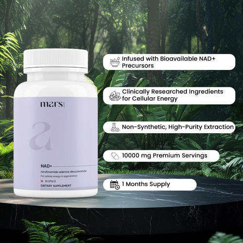 Mars By Ghc Capsulas Nad+ Nr Y Vitamina B3 60 Un