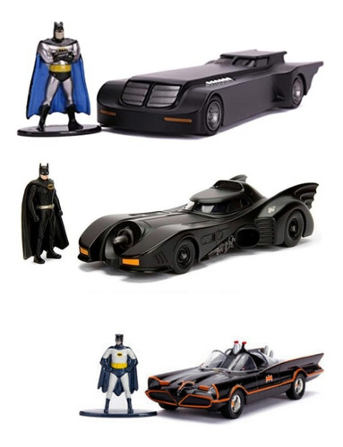 Colección Batimovil Carros Batman X3 Jada Escala 1 /32 | Envío gratis