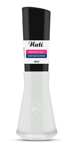 Imagem 1 de 1 de Esmalte Nati - Brancos Que Não Mancham - Gelo