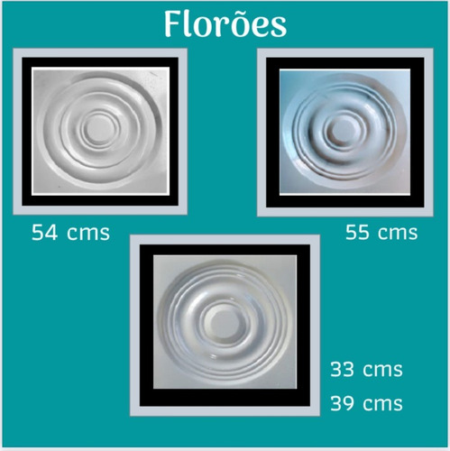 1 Forma/molde Em Abs 3d 1mm - Florão 48 Ou 52 Cm
