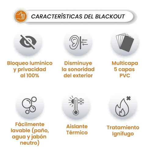 Imagen 9 de 10 de Cortina Roller Blackout 204x200cm Standard Roller Rollerpro