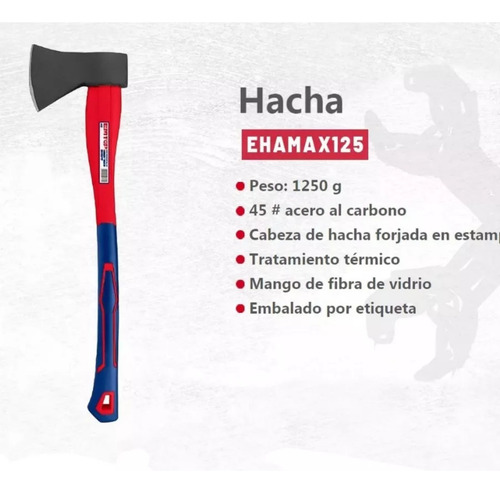 Kit Jardin Hacha 1250grs Cabo Largo + Serrucho De Poda 12''