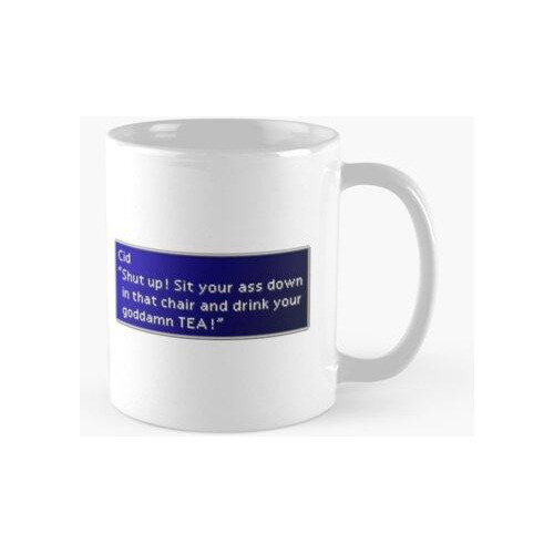 Taza Maldito Tea - Cid Highwind Dialogue Box Calidad Premium