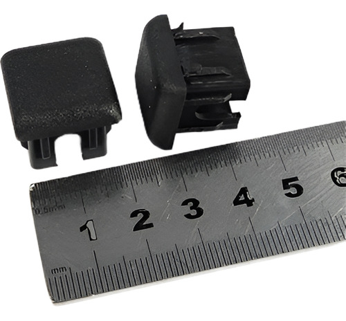 Ponteira Interna Quadrada Para Tubo 20 X 20 Mm - 100 Peças