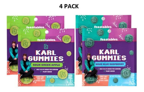 Karl Gummies Feastables Blue Raspberry/green Apple Gomita50g