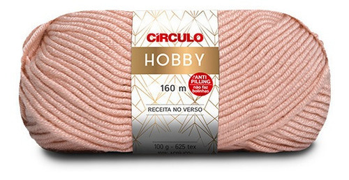 Lã Fio Hobby Círculo 100g 160m Novelo - Tricô E Crochê Cor 7650 - Amêndoa