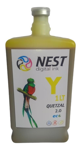 Nest Digital Tinta Eco Solvente Quetzal X 1 Litro Amarillo