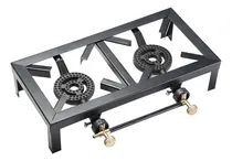 Comprar Anafe a Gas con 2 Hornallas Portatil Camping Color Negro